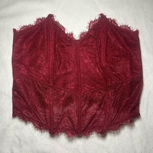 Wine Lace Corset